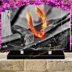 PLAQUE FUNÉRAIRE LIVRE PLEXI MARECHAL FERRANT W00305