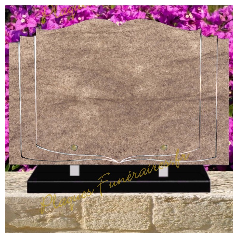PLAQUE FUNÉRAIRE LIVRE PLEXI PARCHEMIN W01001 PLAQUE FUNÉRAIRE LIVRE PLEXI PARCHEMIN W01001