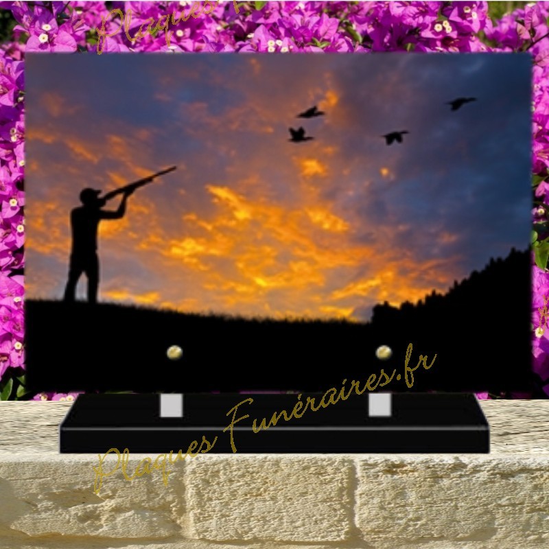 PLAQUE FUNÉRAIRE PLEXI CHASSEUR 0207 PLAQUE FUNÉRAIRE PLEXI CHASSEUR 0207