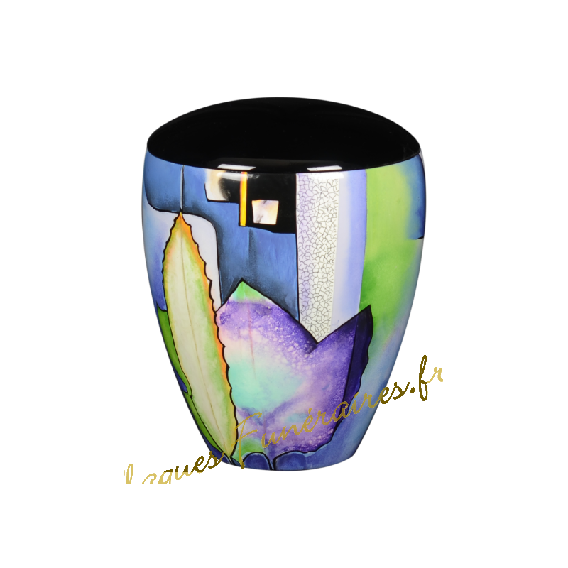URNE FUNÉRAIRE EN RESINE COLOR US 42 BLEUE URNE FUNÉRAIRE EN RESINE COLOR US 42 BLEUE