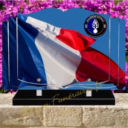 PLAQUE FUNÉRAIRE LIVRE PLEXI GENDARMERIE NATIONALE W003