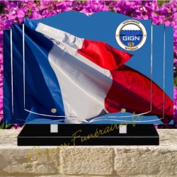 PLAQUE FUNÉRAIRE LIVRE PLEXI GIGN W004