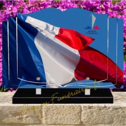 PLAQUE FUNÉRAIRE LIVRE PLEXI MARINE NATIONALE W017