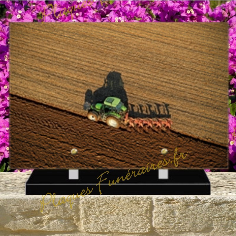 PLAQUE FUNÉRAIRE PLEXI TRACTEUR 0268 PLAQUE FUNÉRAIRE PLEXI TRACTEUR 0268