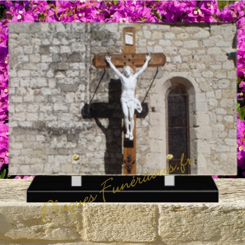 PLAQUE FUNÉRAIRE PLEXI CHRIST 02103 PLAQUE FUNÉRAIRE PLEXI CHRIST 02103