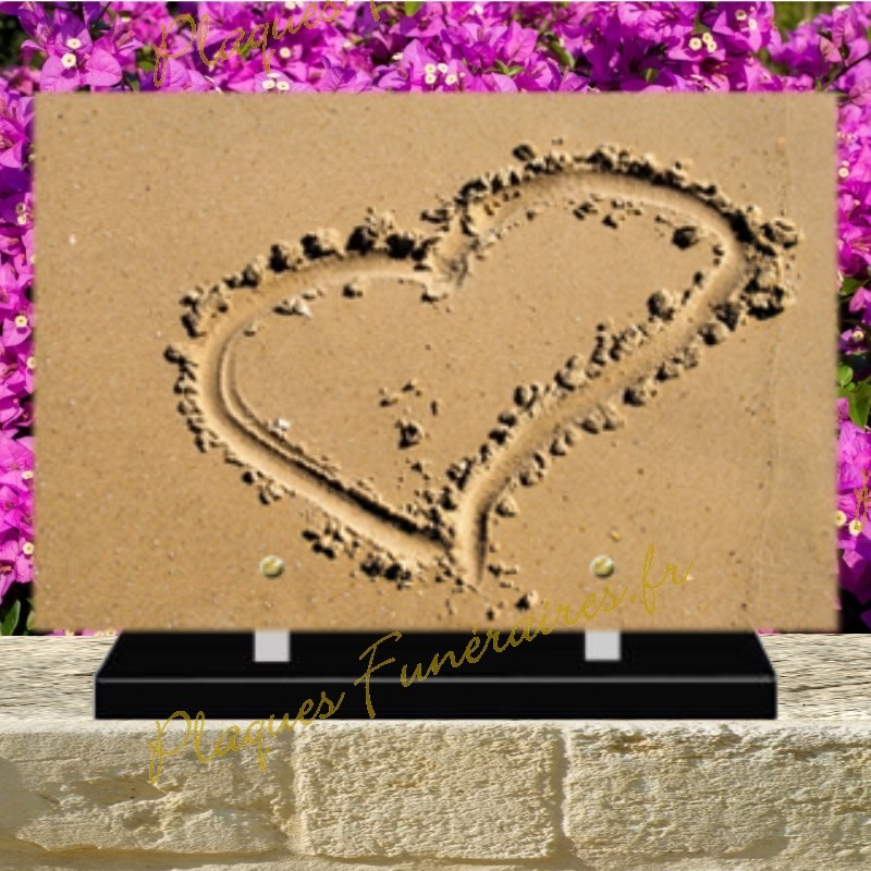 PLAQUE FUNÉRAIRE PLEXI COEUR 02106 PLAQUE FUNÉRAIRE PLEXI COEUR 02106