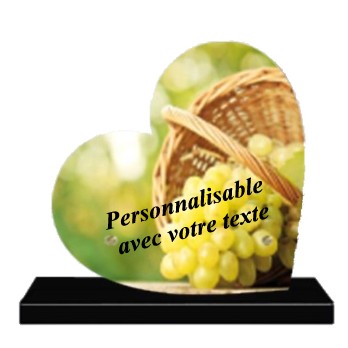 plaque s modernes coeur personnalisable