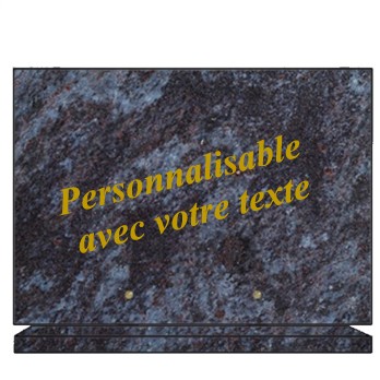 plaques funéraires granit rectangulaires personnalisées