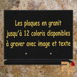 plaques funeraires granit entièrement personnalisables